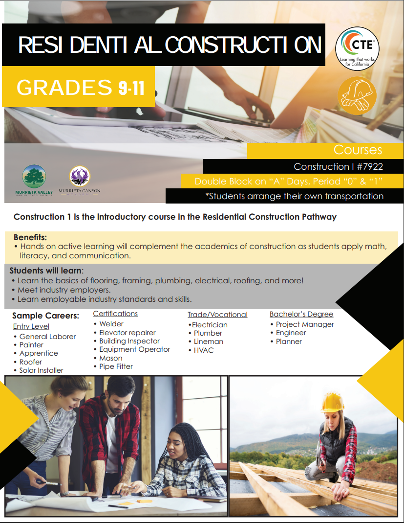 CTE Construction Pathway